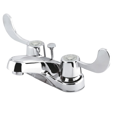 Kingston Brass 4" Centerset Bathroom Faucet, Polished Chrome KB181B